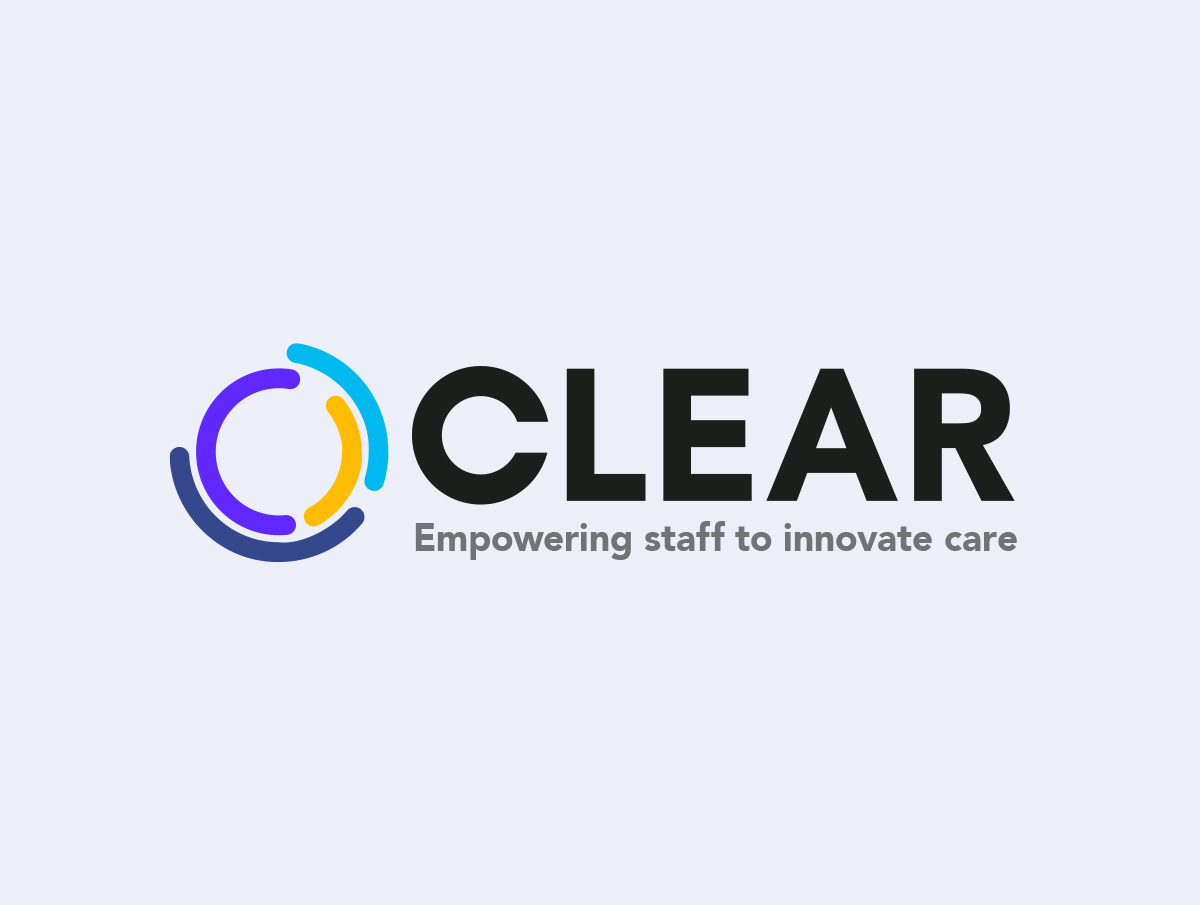 CLEAR logo - Empowering staff to innovate care